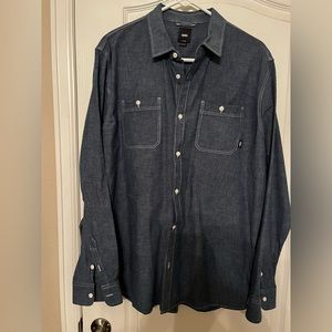 Vans denim shirt, button down. Size XL.